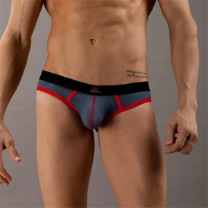 Suspensorio brief mesh gris