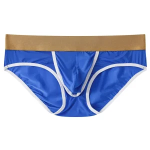 Brief de seda con bolsa separada azul