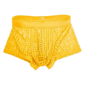 Boxer de mallas transpirable amarillo