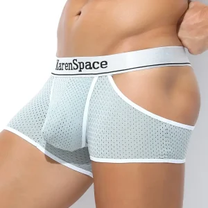 Boxer mesh con bolsa para remarcar pack gris