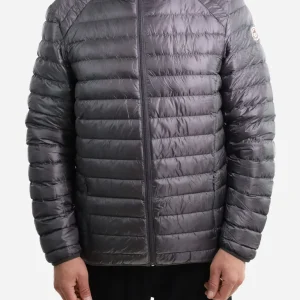 Men Parka Long Sleeve With Hood With Bag - Gray