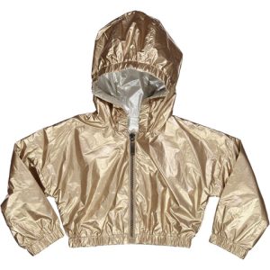 chaqueta reversible dorada/plateada trybeyond