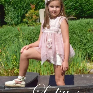 Conjunto Blusón y Short Lolittos ROSE Tul Rosa