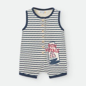 pelele rayas bon voyage azul-crema waterlemon