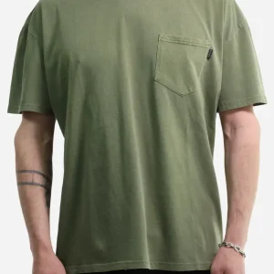 Men Tshirt Pocket Olive