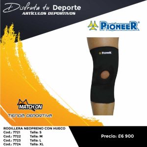 RODILLERA NEOPRENO CON HUECO PIONEER
