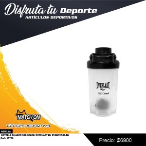 BOTELLA SHAKER 500 ML EVERLAST