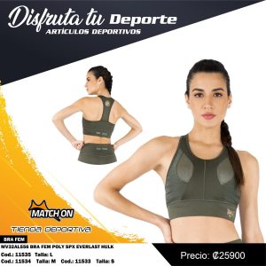 BRA FEM POLY SPX EVERLAST HULK