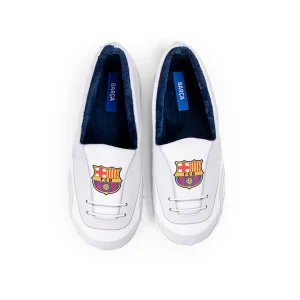 Zapatillas Camping FC Barcelona Bota  Blanco