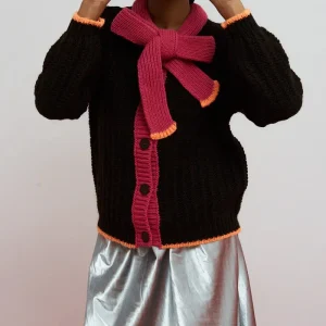 Cárdigan Marrón Lazo