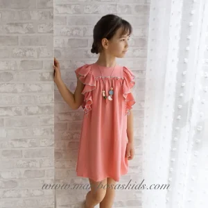 Vestido MON PETIT Coral Bámbula