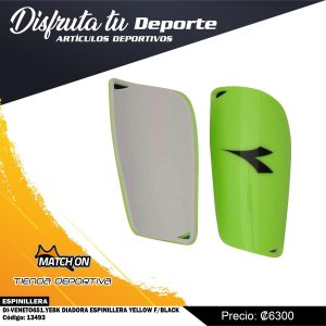 DIADORA ESPINILLERA YELLOW F/BLACK