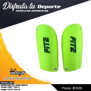ESPINILLERA FIT2 VERDE NEÓN