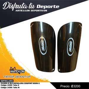 ESPINILLERA CENSPORT NEGRA