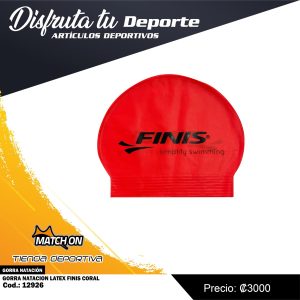 GORRA NATACION LATEX FINIS CORAL