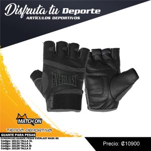 GUANTE PESAS EVERLAST MASK BK