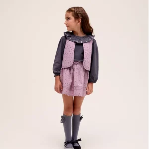 Falda Lavanda Estampado Estrellas.