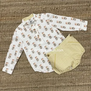 LA MARTINICA Bombacho y Camisa LOBITOS Niño