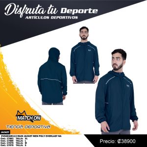 RAIN JACKET MEN POLY EVERLAST NA