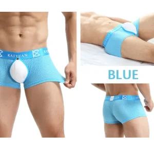 Bóxer mesh con bolsa frontal cockpad celeste