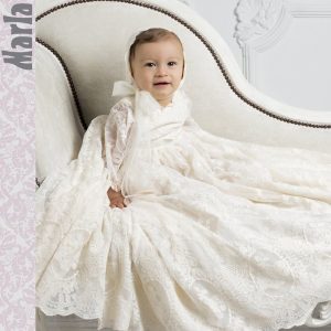 Vestido de bautismo para bebe. Marla M209