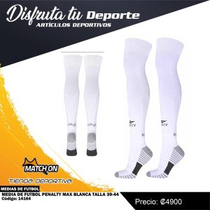 MEDIA DE FUTBOL PENALTY MAX BLANCA