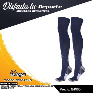 MEDIA DE FUTBOL PENALTY MAX AZUL OSCURO