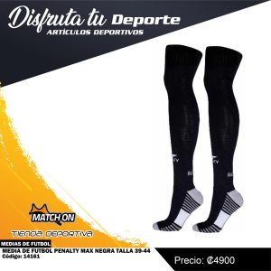 MEDIA DE FUTBOL PENALTY MAX NEGRA