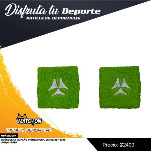 MUÑEQUERA DE PAÑO PIONEER GIRL VERDE