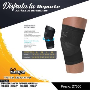 RODILLERA ELASTICA EVERLAST BK