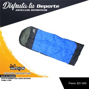 SACO DE DORMIR AZUL VENUS 250 RUNIC