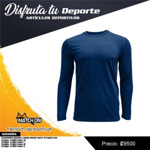 SUDADERA MANGA LARGA RUNIC NAVY