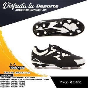 TACO DIADORA SPACE-MD-M-7111 BLACK/WHITE
