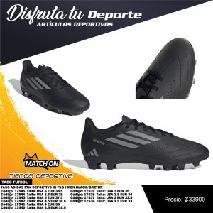TACO ADIDAS FTW DEPORTIVO III FXG J MEN BLACK/GRETHR