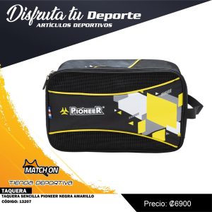 TAQUERA SENCILLA PIONEER NEGRA AMARILLO