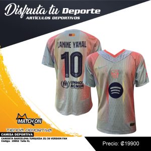 CAMISETA BARCELONA TURQUESA 25/26