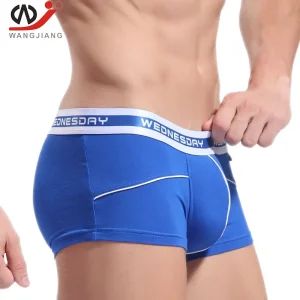 Bóxer fibras de bambú color azul