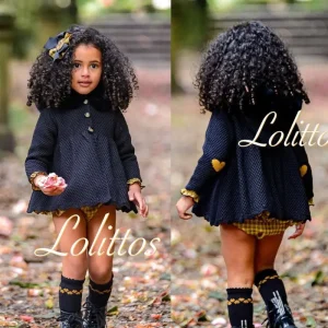 LOLITTOS Abrigo Punto Negro GLOBO