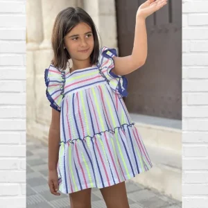 Vestido LAPEPPA Rayas Flúor