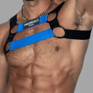 Goran Tropix. Arnés Bulldog Elástico. Azul