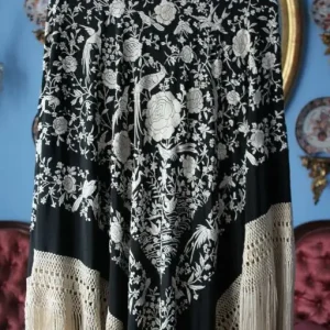 Mantón de Manila de Flores (M083)