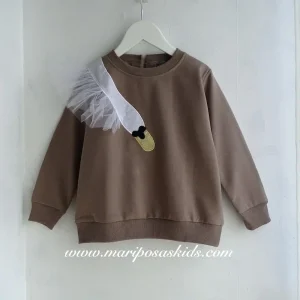 Sudadera Cisne MON PETIT Niña