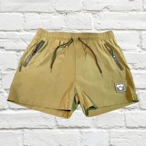 Jedd Synther Soft Shorts with Zip Pockets. Army Green