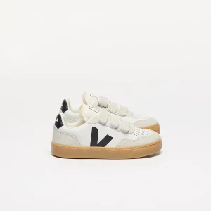 Zapatilla V-90 Kids Leather – White / Black Natural
