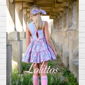 Vestido Lolittos FAUNA Azul Rosa
