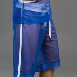 Youngero Knee-Length Shorts. Regular Rear. Blue Royal